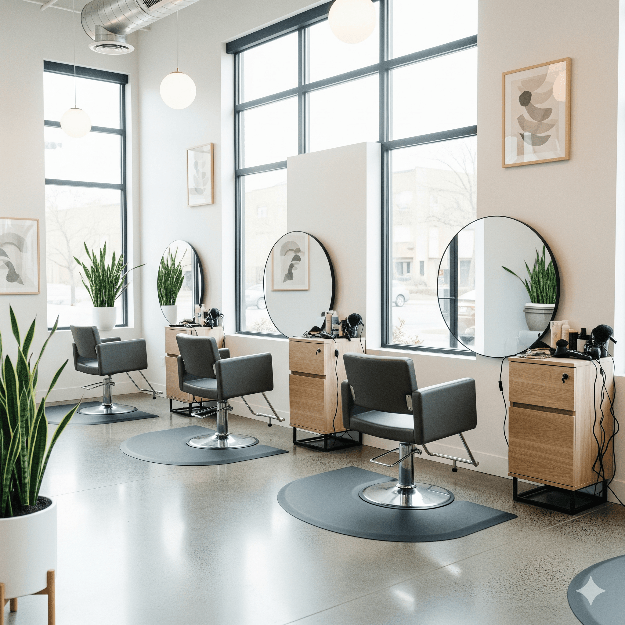 Elegant salon interior
